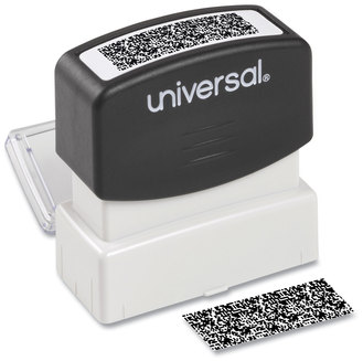 Universal® Security Stamp Obscures Area 1.69 x 0.56, Black