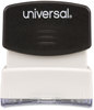 A Picture of product UNV-10156 Universal® Pre-Inked One-Color Stamp Message PAID ONLINE, Red