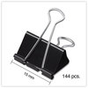 A Picture of product IVR-10199VP Universal® Binder Clips Clip Zip-Seal Bag Value Pack, Mini, Black/Silver, 144/Pack