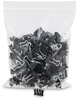 A Picture of product IVR-10199VP Universal® Binder Clips Clip Zip-Seal Bag Value Pack, Mini, Black/Silver, 144/Pack