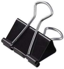 Universal® Binder Clips Clip Value Pack, Mini, Black/Silver, 36/Box