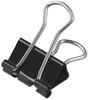 A Picture of product UNV-10200VP Universal® Binder Clips Small, Black/Silver, 12/Box
