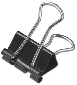 Universal® Binder Clips Value Pack, Small, Black/Silver, 36/Box