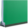 A Picture of product UNV-10202 Universal® Bright Colored Pressboard Classification Folders 2" Expansion, 1 Divider, 4 Fasteners, Letter Size, Emerald Green, 10/Box