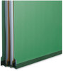 A Picture of product UNV-10212 Universal® Bright Colored Pressboard Classification Folders 2" Expansion, 1 Divider, 4 Fasteners, Legal Size, Emerald Green, 10/Box