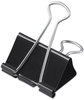 A Picture of product UNV-10220VP Universal® Binder Clips Clip Zip-Seal Bag Value Pack, Large, Black/Silver, 36/Pack