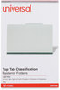 A Picture of product UNV-10282 Universal® Four-, Six- and Eight-Section Pressboard Classification Folders Six-Section 2" Expansion, 2 Dividers, 6 Fasteners, Legal Size, Gray Exterior, 10/Box