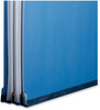 A Picture of product UNV-10311 Universal® Bright Colored Pressboard Classification Folders 2" Expansion, 2 Dividers, 6 Fasteners, Legal Size, Cobalt Blue, 10/Box