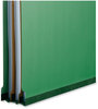 A Picture of product UNV-10312 Universal® Bright Colored Pressboard Classification Folders 2" Expansion, 2 Dividers, 6 Fasteners, Legal Size, Emerald Green, 10/Box