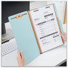 A Picture of product UNV-10406 Universal® Six-Section Classification Folders Heavy-Duty Pressboard Cover, 2 Dividers, 6 Fasteners, Legal Size, Light Blue, 20/Box