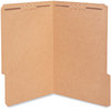 A Picture of product UNV-10412 Universal® Reinforced Top Tab Fastener Folders 0.75" Expansion, 2 Fasteners, Legal Size, Brown Kraft Exterior, 50/Box