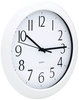 A Picture of product UNV-10461 Universal® Whisper Quiet Clock 12" Overall Diameter, White Case, 1 AA (sold separately)