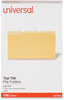 A Picture of product UNV-10524 Universal® Deluxe Colored Top Tab File Folders 1/3-Cut Tabs: Assorted, Legal Size, Yellow/Light Yellow, 100/Box