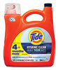 A Picture of product PGC-09453 Tide® Hygienic Clean Heavy 10x Duty Liquid Laundry Detergent Original Scent, 146 oz Pour Bottle, 4/Carton