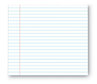 A Picture of product UNV-11000 Universal® Glue Top Pads Wide/Legal Rule, 50 White 8.5 x 11 Sheets, Dozen