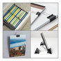 A Picture of product UNV-11140 Universal® Binder Clips with Storage Tub, Small, Black/Silver, 40/Pack