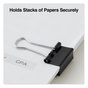 A Picture of product UNV-11140 Universal® Binder Clips with Storage Tub, Small, Black/Silver, 40/Pack