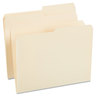 A Picture of product UNV-12112 Universal® Top Tab File Folders 1/2-Cut Tabs: Assorted, Letter Size, 0.75" Expansion, Manila, 100/Box