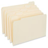 A Picture of product UNV-12115 Universal® Top Tab File Folders 1/5-Cut Tabs: Assorted, Letter Size, 0.75" Expansion, Manila, 100/Box