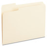 A Picture of product UNV-12121 Universal® Top Tab File Folders 1/3-Cut Tabs: Left Position, Letter Size, 0.75" Expansion, Manila, 100/Box