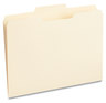 A Picture of product UNV-12122 Universal® Top Tab File Folders 1/3-Cut Tabs: Center Position, Letter Size, 0.75" Expansion, Manila, 100/Box