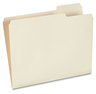 A Picture of product UNV-12123 Universal® Top Tab File Folders 1/3-Cut Tabs: Right Position, Letter Size, 0.75" Expansion, Manila, 100/Box