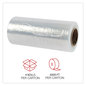 A Picture of product UNV-121580 Universal® Handwrap Film Stretch 12" x 1,500 ft Roll, 20 mic (80-Gauge), Clear, 4/Carton