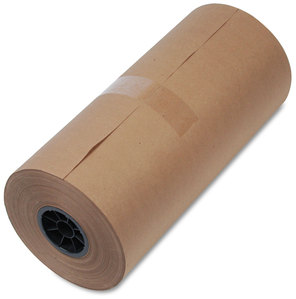 Universal® High-Volume Wrapping Paper Rolls Mediumweight Roll, 40 lb Weight Stock, 18" x 900 ft, Brown