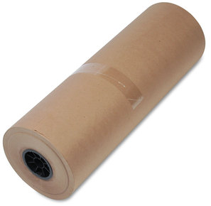 Universal® High-Volume Wrapping Paper Rolls Mediumweight Roll, 40 lb Weight Stock, 24" x 900 ft, Brown