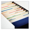A Picture of product UNV-13420 Universal® Deluxe Reinforced Top Tab Fastener Folders 0.75" Expansion, 2 Fasteners, Letter Size, Manila Exterior, 50/Box