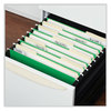 A Picture of product UNV-14117 Universal® Deluxe Bright Color Hanging File Folders Letter Size, 1/5-Cut Tabs, Green, 25/Box