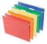 A Picture of product UNV-14121 Universal® Deluxe Bright Color Hanging File Folders Letter Size, 1/5-Cut Tabs, Assorted Colors, 25/Box