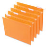 A Picture of product UNV-14122 Universal® Deluxe Bright Color Hanging File Folders Letter Size, 1/5-Cut Tabs, Orange, 25/Box