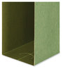 A Picture of product UNV-14142 Universal® Box Bottom Hanging File Folders 2" Capacity, Letter Size, 1/5-Cut Tabs, Standard Green, 25/Box