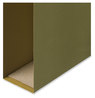 A Picture of product UNV-14152 Universal® Box Bottom Hanging File Folders 2" Capacity, Legal Size, 1/5-Cut Tabs, Standard Green, 25/Box