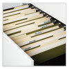 A Picture of product UNV-14152 Universal® Box Bottom Hanging File Folders 2" Capacity, Legal Size, 1/5-Cut Tabs, Standard Green, 25/Box