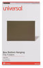 A Picture of product UNV-14152 Universal® Box Bottom Hanging File Folders 2" Capacity, Legal Size, 1/5-Cut Tabs, Standard Green, 25/Box