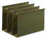 A Picture of product UNV-14153 Universal® Box Bottom Hanging File Folders 3" Capacity, Legal Size, 1/5-Cut Tabs, Standard Green, 25/Box