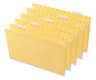 A Picture of product UNV-14219 Universal® Deluxe Bright Color Hanging File Folders Legal Size, 1/5-Cut Tabs, Yellow, 25/Box