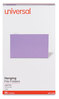 A Picture of product UNV-14220 Universal® Deluxe Bright Color Hanging File Folders Legal Size, 1/5-Cut Tabs, Violet, 25/Box