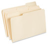 A Picture of product UNV-15113 Universal® Top Tab File Folders 1/3-Cut Tabs: Assorted, Legal Size, 0.75" Expansion, Manila, 100/Box