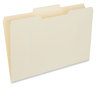 A Picture of product UNV-15122 Universal® Top Tab File Folders 1/3-Cut Tabs: Center Position, Legal Size, 0.75" Expansion, Manila, 100/Box