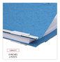 A Picture of product UNV-15431 Universal® Pressboard Hanging Binder 2 Posts, 6" Capacity, 9.5 x 11, Light Blue