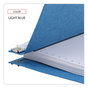 A Picture of product UNV-15431 Universal® Pressboard Hanging Binder 2 Posts, 6" Capacity, 9.5 x 11, Light Blue