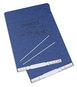 A Picture of product UNV-15432 Universal® Pressboard Hanging Binder 2 Posts, 6" Capacity, 9.5 x 11, Blue