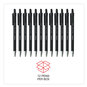 A Picture of product UNV-15510 Universal™ Retractable Ballpoint Pen Medium 1 mm, Black Ink, Barrel, Dozen