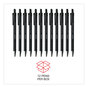 A Picture of product UNV-15520 Universal™ Retractable Ballpoint Pen Fine 0.7 mm, Black Ink, Barrel, Dozen