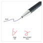 A Picture of product UNV-15521 Universal™ Retractable Ballpoint Pen Fine 0.7 mm, Blue Ink, Barrel, Dozen