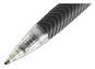 A Picture of product UNV-15530 Universal™ Comfort Grip® Clear Barrel Retractable Ballpoint Pen Medium 1 mm, Black Ink, Clear/Black Dozen