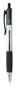 A Picture of product UNV-15530 Universal™ Comfort Grip® Clear Barrel Retractable Ballpoint Pen Medium 1 mm, Black Ink, Clear/Black Dozen